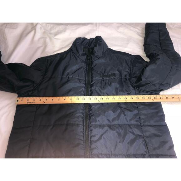 Timberland Mens Jacket Size L Navy Blue Puffy Quilted Lightweight Coat Outdoors - Picture 6 of 11
